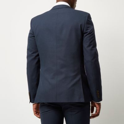 Petrol blue slim suit blazer